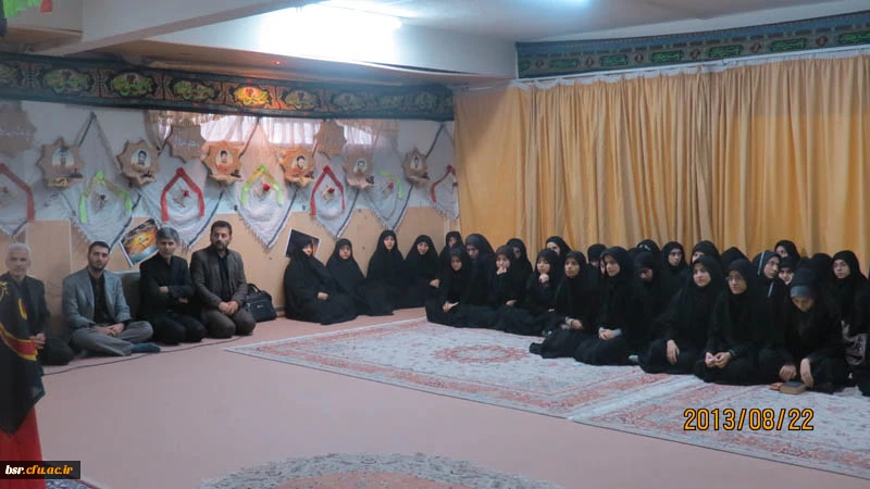 برگزاری مراسم هیات عزاداری رهروان ولایت پردیس شهید بنت الهدی صدرگیلان