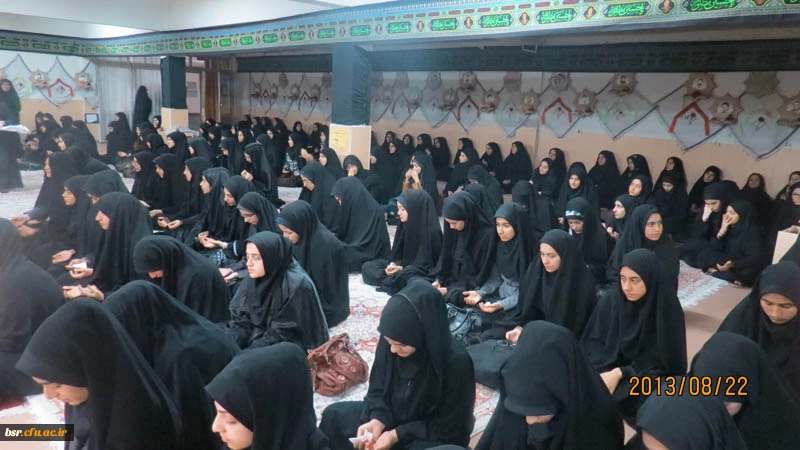 برگزاری مراسم هیات عزاداری رهروان ولایت پردیس شهید بنت الهدی صدرگیلان