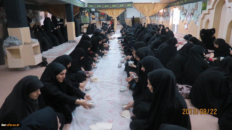 برگزاری مراسم هیات عزاداری رهروان ولایت پردیس شهید بنت الهدی صدرگیلان