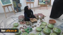 برگزاری نمایشگاه دست ساخته های هنری ویژه اساتید ودانشجویان در هفته پزوهش