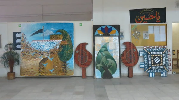 برگزاری نمایشگاه دست ساخته های هنری ویژه اساتید ودانشجویان در هفته پزوهش