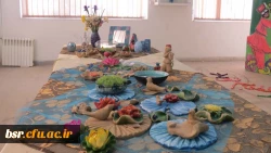 سفره هفت سین دانشجویی پردیس شهید بنت الهدی صدر گیلان