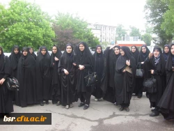 حضور دانشجو- معلمان پردیس شهید بنت الهدی صدر گیلان در نشست  نقد وبررسی فیلم مستند ((حاج کاظم ))