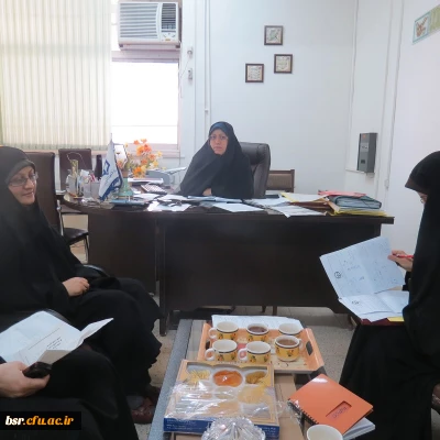 برگزاری جلسه معاون آموزش ، پژوهش پردیس شهید بنت الهدی صدر با اعضای هیات علمی