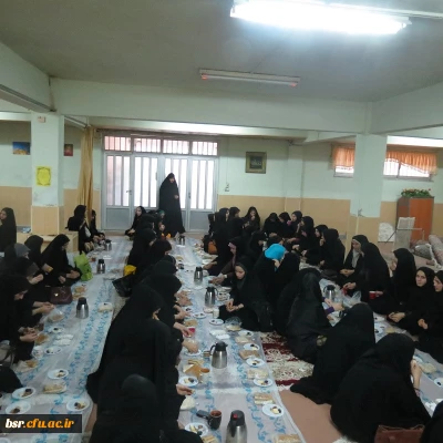 برگزاری مراسم زیارت عاشورا  در پردیس شهید بنت الهدی صدر گیلان