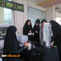 برپایی ایستگاه صلواتی دهه اول محرم در پردیس شهید بنت الهدی صدر گیلان