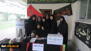 برپایی ایستگاه صلواتی دهه اول محرم در پردیس شهید بنت الهدی صدر گیلان