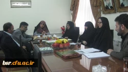 برگزاری جلسه هیات رئیسه موسسه آموزش عالی غیر انتفاعی جابربن حیان با رئیس ومعاونین پردیس شهید بنت الهدی صدرگیلان