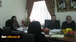 برگزاری جلسه هیات رئیسه موسسه آموزش عالی غیر انتفاعی جابربن حیان با رئیس ومعاونین پردیس شهید بنت الهدی صدرگیلان