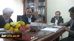 برگزاری جلسه هیات رئیسه موسسه آموزش عالی غیر انتفاعی جابربن حیان با رئیس ومعاونین پردیس شهید بنت الهدی صدرگیلان