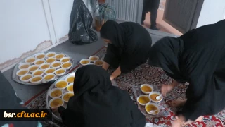 برگزاری مراسم محرم وتهیه نذری در هیات فاطمه الزهرا (س) پردیس شهید بنت الهدی صدر