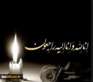 پیام تسلیت خدمت استاد محترم سرکار خانم فیروزشاد