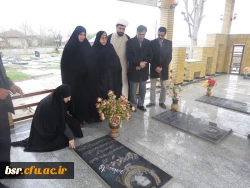 دیدار با خانواده شهید جعفری اولین معلم شهید استان گیلان در سالروز ورود امام خمینی (ر ه) در روز12 بهمن   2