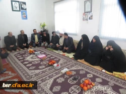 دیدار با خانواده شهید جعفری اولین معلم شهید استان گیلان در سالروز ورود امام خمینی (ر ه) در روز12 بهمن   2