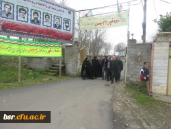 دیدار با خانواده شهید جعفری اولین معلم شهید استان گیلان در سالروز ورود امام خمینی (ر ه) در روز12 بهمن   2