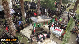 تدفین در شهید گمنام در پردیس شهید بنت الهدی صدرگیلان