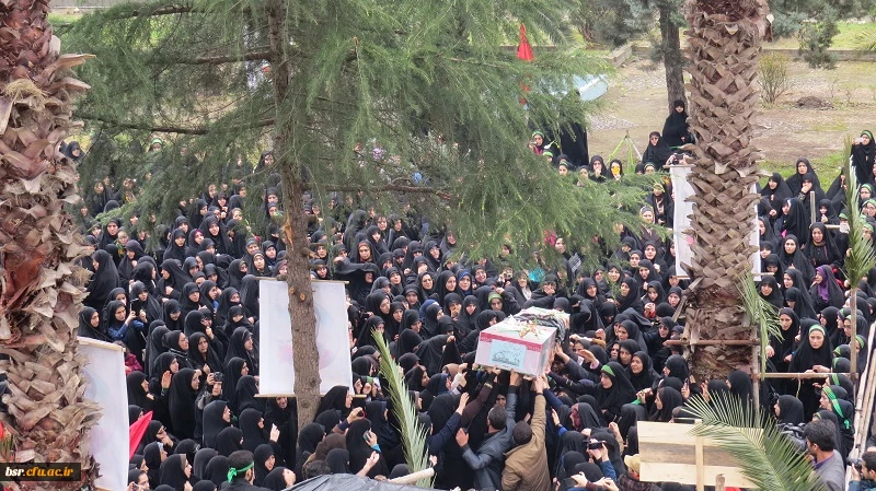 تدفین در شهید گمنام در پردیس شهید بنت الهدی صدرگیلان 11