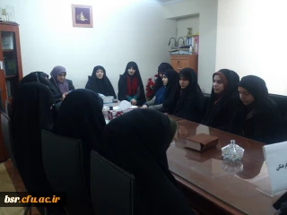 جلسه با ارزیابان بهداشتی خوابگاه / سوئیت / سلف پردیس شهید بنت الهدی صدر