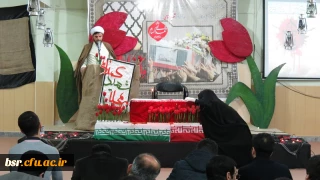 برگزاری مراسم اربعین شهدای گمنام در حسینهیه شهدای پردیس شهید بنت الهدی صدرگیلان