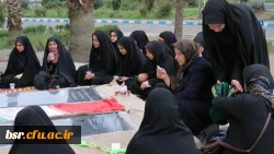 برگزاری مراسم شهادت امام علی نقی (ع) بر سر مزار شهدای گمنام پردیس شهید بنت الهدی صدر گیلان 3