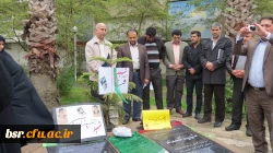 برگزاری کلاس واحد درسی (( آشنایی با ارزشهای دفاع مقدس )) بر مزار شهدای گمنام پردیس شهید بنت الهدی صدر گیلان  2