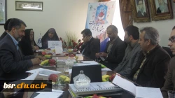 برگزاری جلسه ستادی با مسئولین شهر در راستای برگزاری  بیست وپنجمین جشنواره ی فرهنگی در پردیس شهید بنت الهدی صدر گیلان  2
