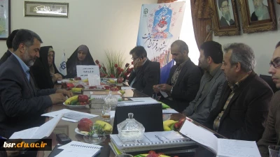 برگزاری جلسه ستادی با مسئولین شهر در راستای برگزاری  بیست وپنجمین جشنواره ی فرهنگی در پردیس شهید بنت الهدی صدر گیلان