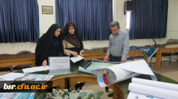 ارزیابی آثار رسیده به جشنواره ومسابقه پوستر ورزشی توسط داوران پردیس شهید بنت الهدی صدر گیلان  2