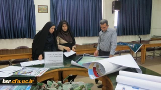 ارزیابی آثار رسیده به جشنواره ومسابقه پوستر ورزشی توسط داوران پردیس شهید بنت الهدی صدر گیلان