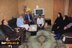 دیدار دکتر مهرمحمدی با خانواده شهید فلاح حق شناس در گیلان