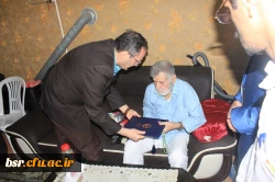 دیدار دکتر مهرمحمدی با خانواده شهید فلاح حق شناس در گیلان