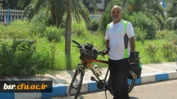 جانباز انقلاب دور ایران را برای دومین بار رکاب می زند ودر 11/5/94 در کنار مزار شهدای گمنام پردیس حضور می یابد. 3