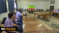 مرلسم بدرقه از تیم های ورزشی داشجو معلمان پسران در سالن جلسه پردیس شهید بنت الهدی صدر گیلان  4