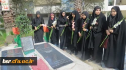 برگزاری مراسم گرامیداشت هفته دفاع مقدس در پردیس شهید بنت الهدی صدر گیلان  2