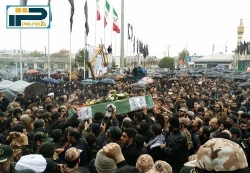 مراسم تشییع شهید مدافع حرم سید اسماعیل سیرت نیا