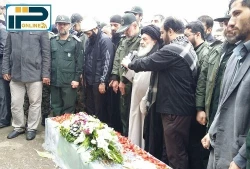 مراسم تشییع شهید مدافع حرم سید اسماعیل سیرت نیا