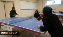 مسابقات تنیس روی میز دانشجویان  پردیس بنت الهدی صدر برگزار شد