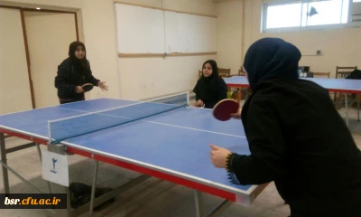 مسابقات تنیس روی میز دانشجویان  پردیس بنت الهدی صدر برگزار شد