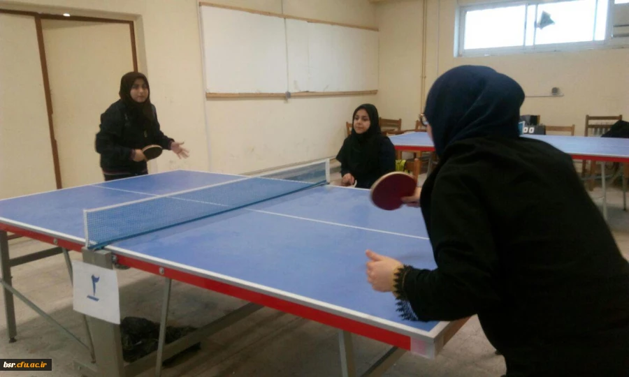 مسابقات تنیس روی میز دانشجویان  پردیس بنت الهدی صدر برگزار شد