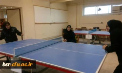 مسابقات تنیس روی میز دانشجویان  پردیس بنت الهدی صدر برگزار شد