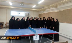 مسابقات تنیس روی میز دانشجویان  پردیس بنت الهدی صدر برگزار شد