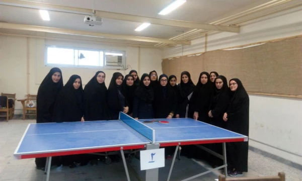 مسابقات تنیس روی میز دانشجویان  پردیس بنت الهدی صدر برگزار شد