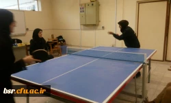 مسابقات تنیس روی میز دانشجویان  پردیس بنت الهدی صدر برگزار شد