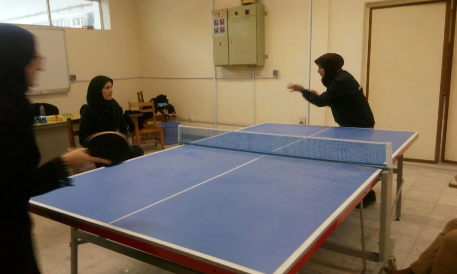 مسابقات تنیس روی میز دانشجویان  پردیس بنت الهدی صدر برگزار شد
