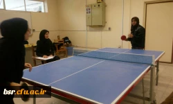 مسابقات تنیس روی میز دانشجویان  پردیس بنت الهدی صدر برگزار شد