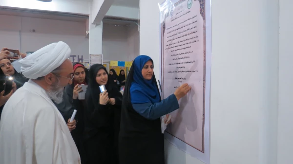 غرفه های  فعال در هفته پژوهش  در دانشگاه بنت الهدی صدر گیلان