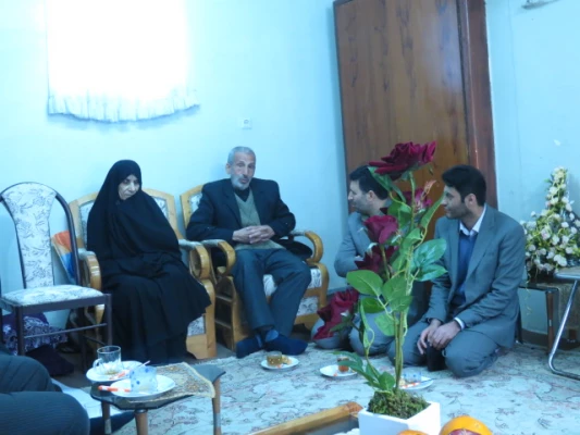 به همت ستاد یادواره شهدا دیدار با خانواده شهید حمید رضا صنعتی برگزار شد