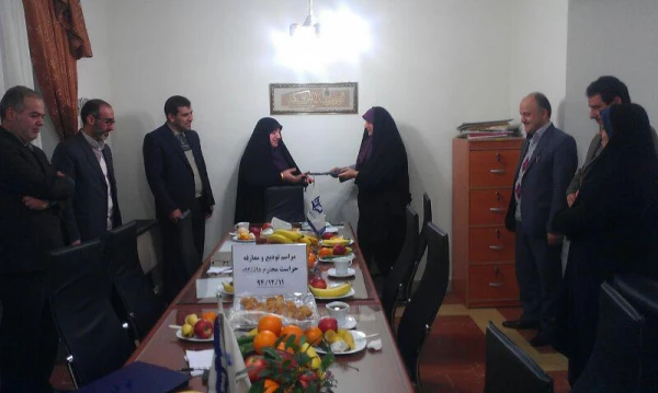 جلسه تودیع ومعارفه حراست دانشگاه بنت الهدی صدر