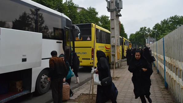 لحظه به لحظه با کاروان زیارتی مشهد مقدس خواهران