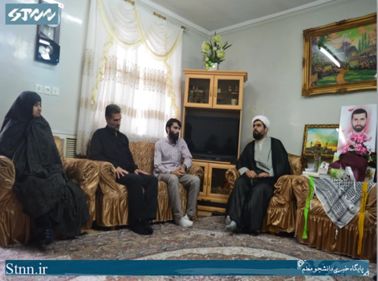 دیدار کانون خط امام با خانواده شهید سعید مسافر